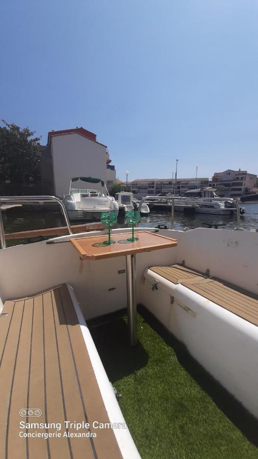Nuit Insolite A Bord De L'Enata Un Voilier A Quai Sur La Marina De St Cyprien Saint-Cyprien  Eksteriør bilde