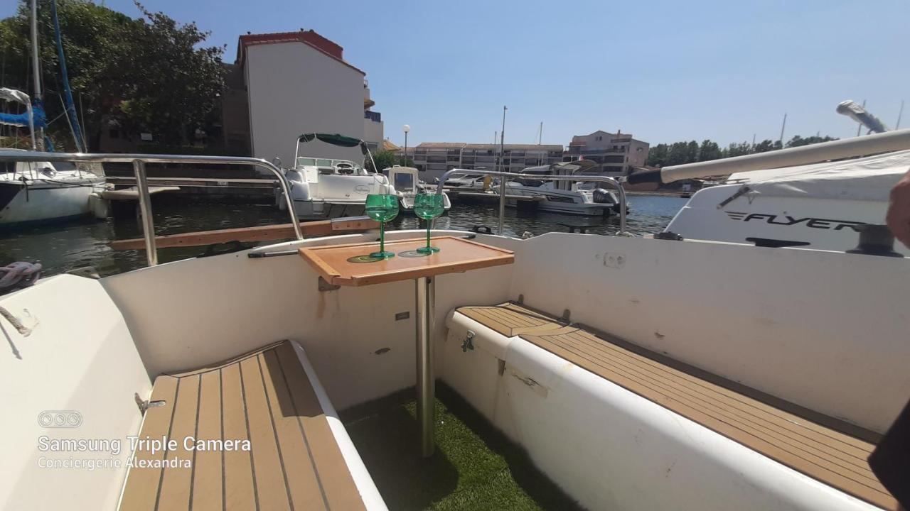 Nuit Insolite A Bord De L'Enata Un Voilier A Quai Sur La Marina De St Cyprien Saint-Cyprien  Eksteriør bilde